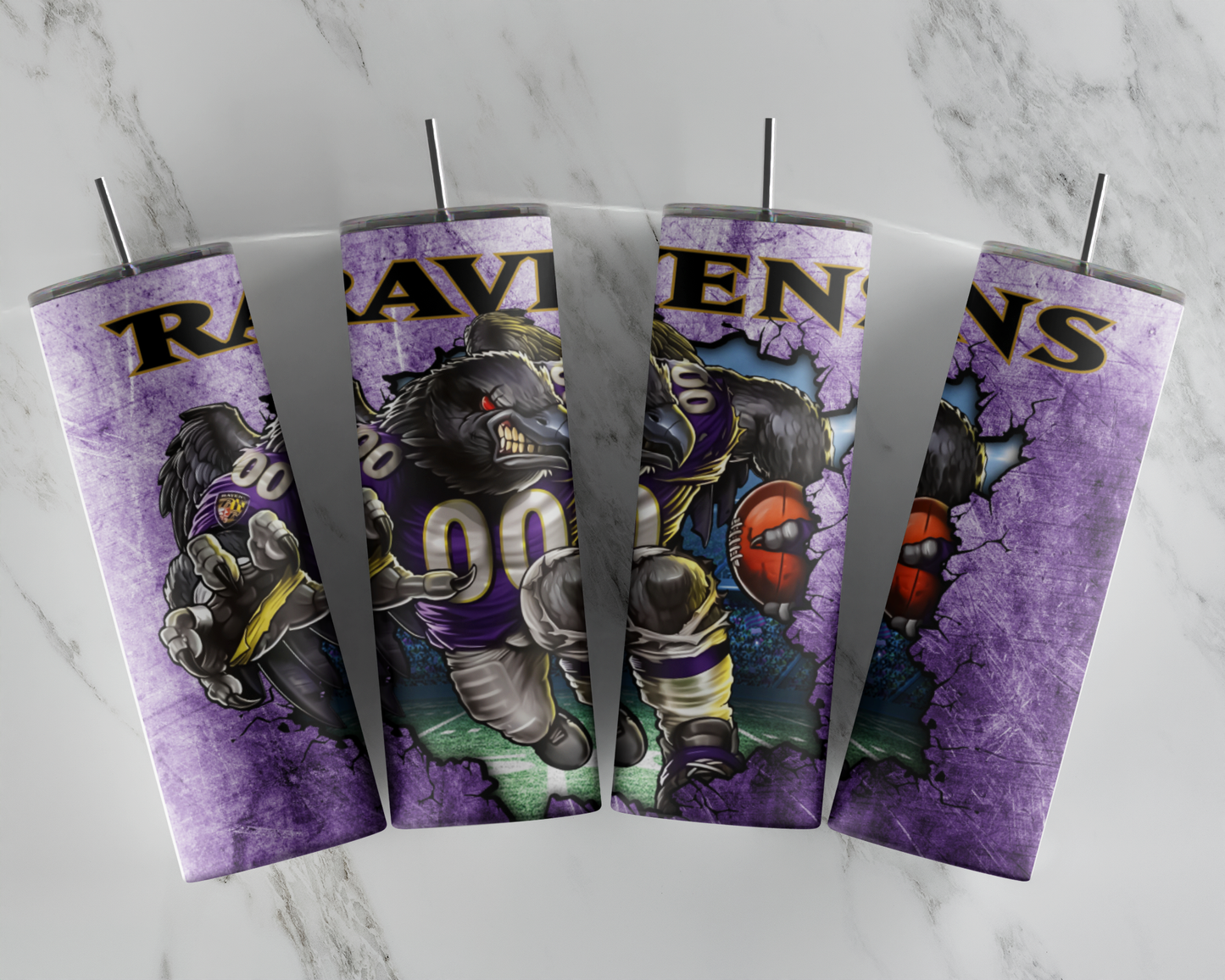 20oz Stainless Steel Football Fan Tumbler