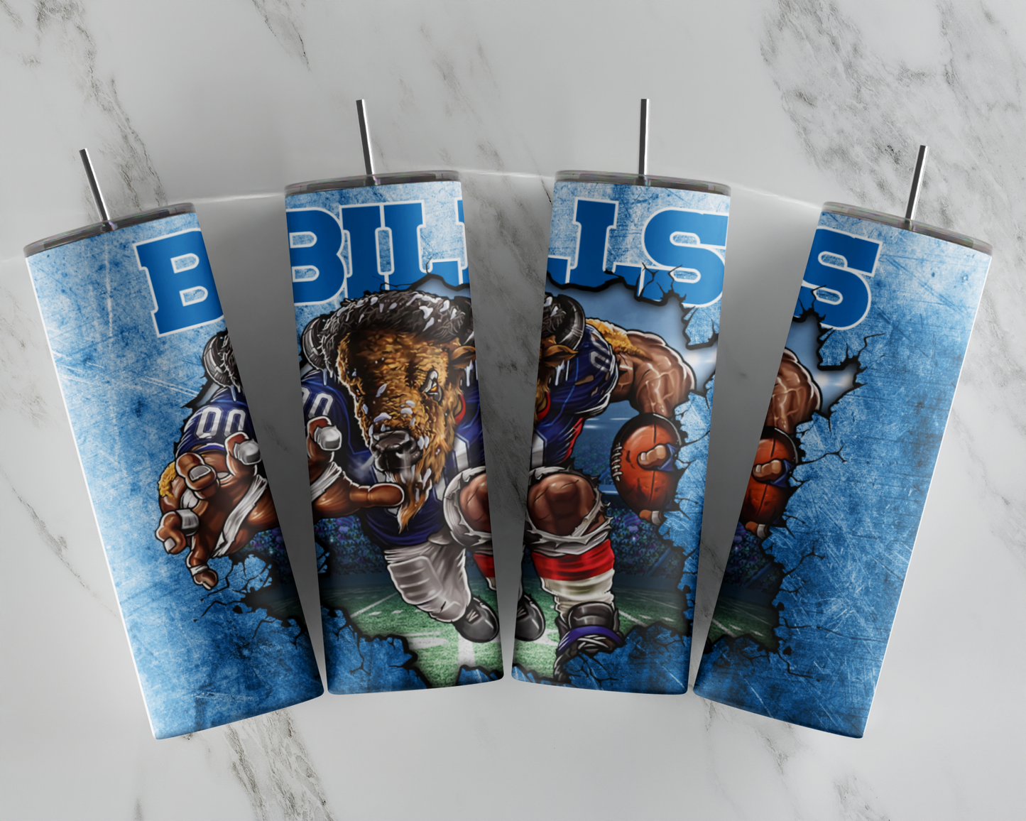 20oz Stainless Steel Football Fan Tumbler