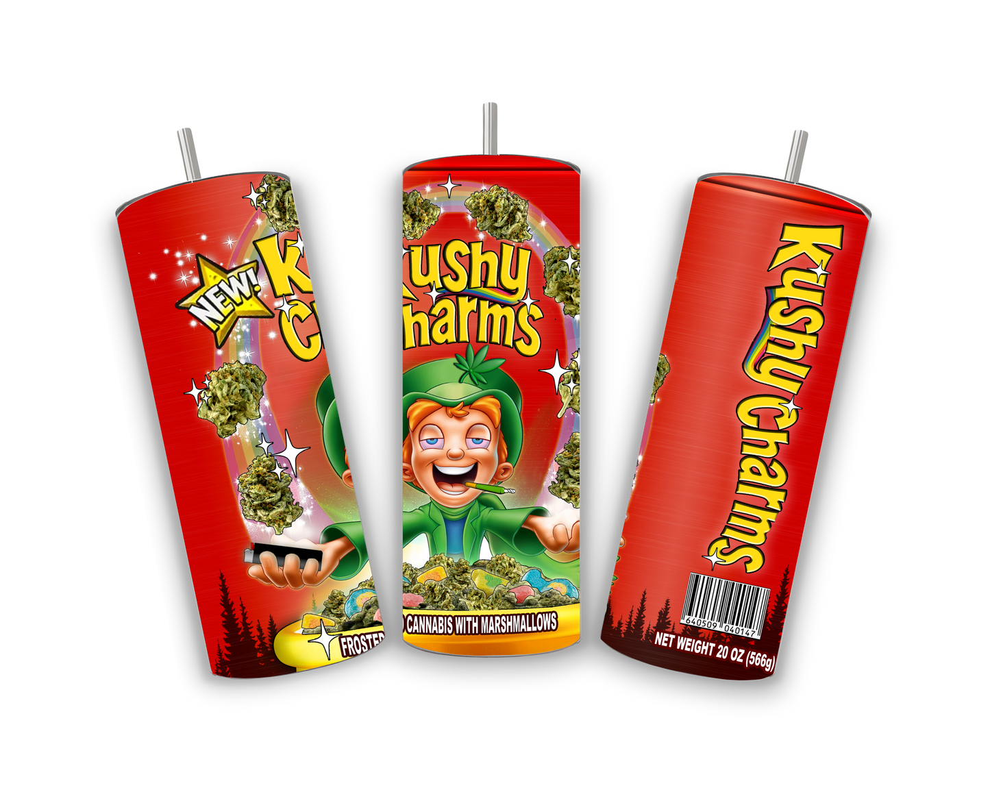 Kushy Charms Tumbler (Lucky Charms Spoof)