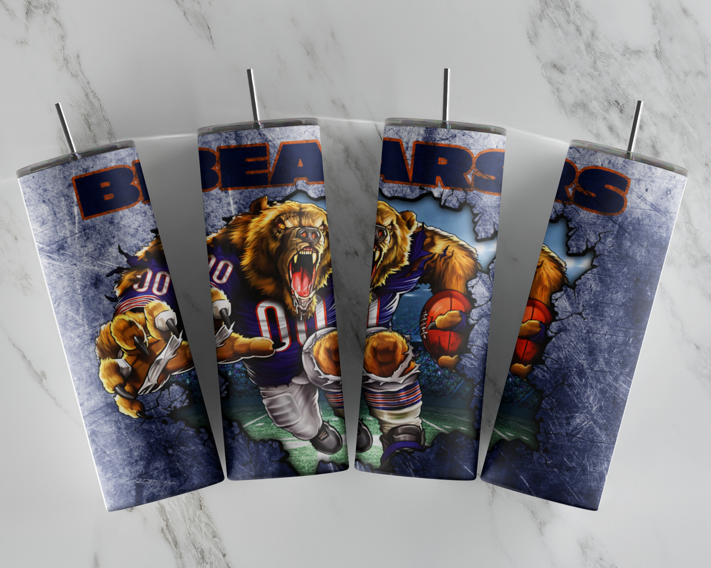 20oz Stainless Steel Football Fan Tumbler