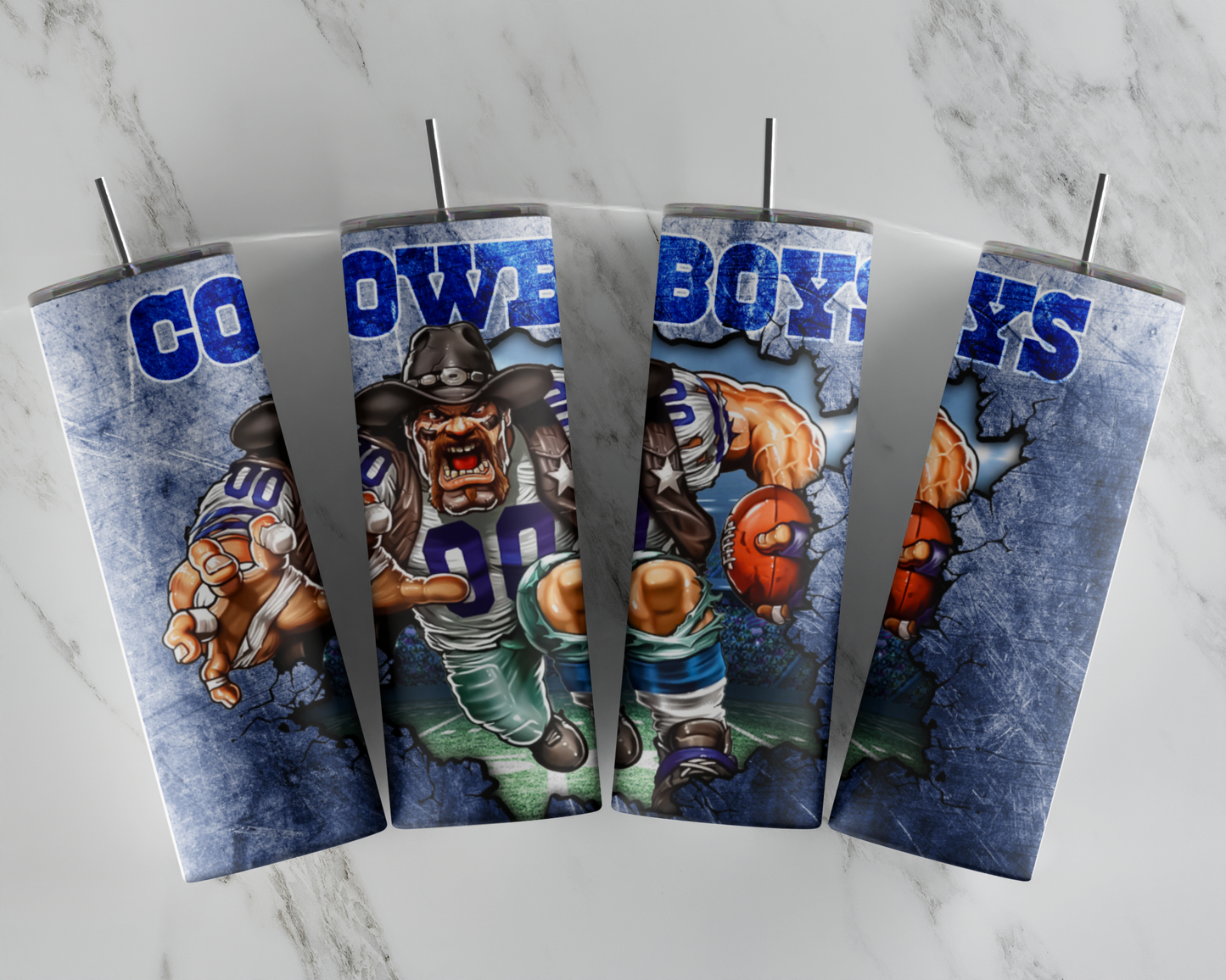 20oz Stainless Steel Football Fan Tumbler